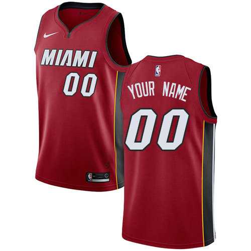 Men & Youth Customized Miami Heat Red Nike Swingman Icon Edition Jersey->customized nba jersey->Custom Jersey